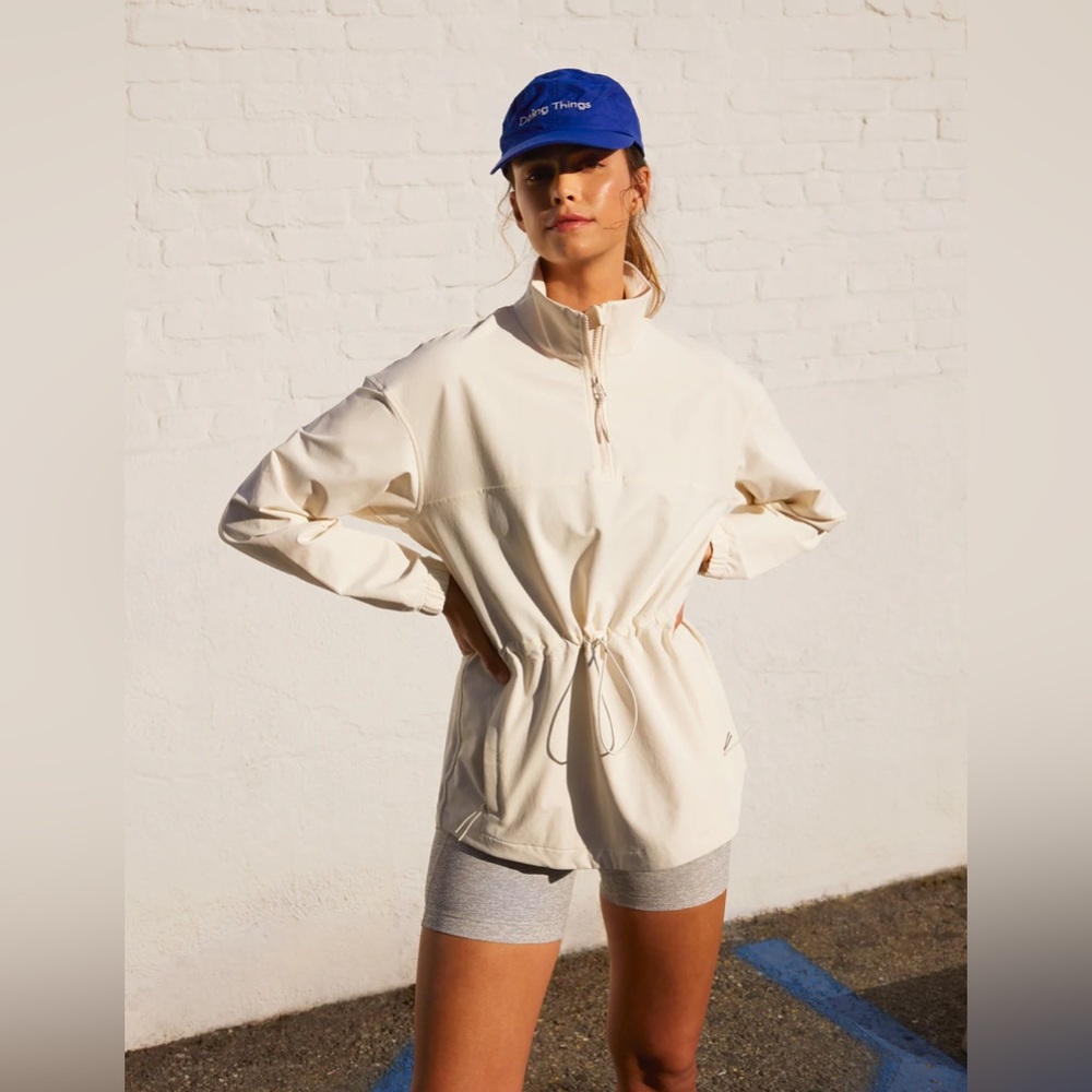 Outdoor Voices Rectrek Pullover in Bone, size Small NWT